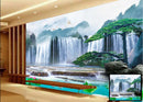 Waterfall and fog wall covering