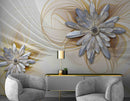 3D Decorative Flower Wallpaper for Wall