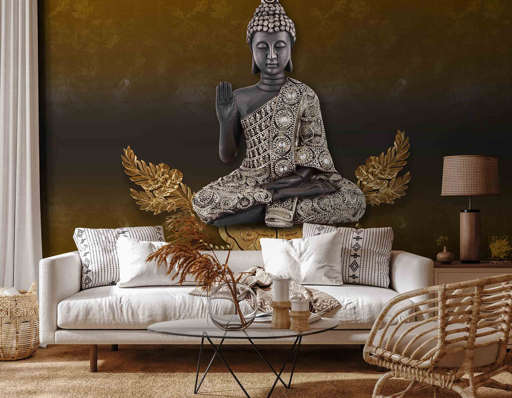 3D Decorative Buddha Wallpaper for Wall – Myindianthings
