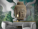 3D Decorative Buddha Face Wallpaper for Wall