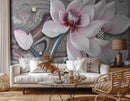 3D Decorative Lotus Wallpaper for Wall