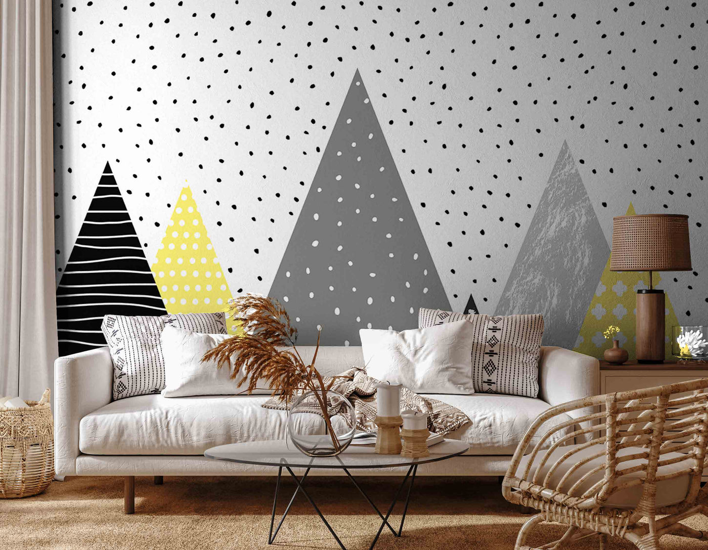 3D Decorative Sofa Wallpaper for Wall