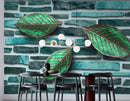 3D Decorative Leaves Wallpaper for Wall