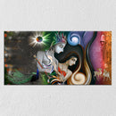 Grey Radha Krishna Painting