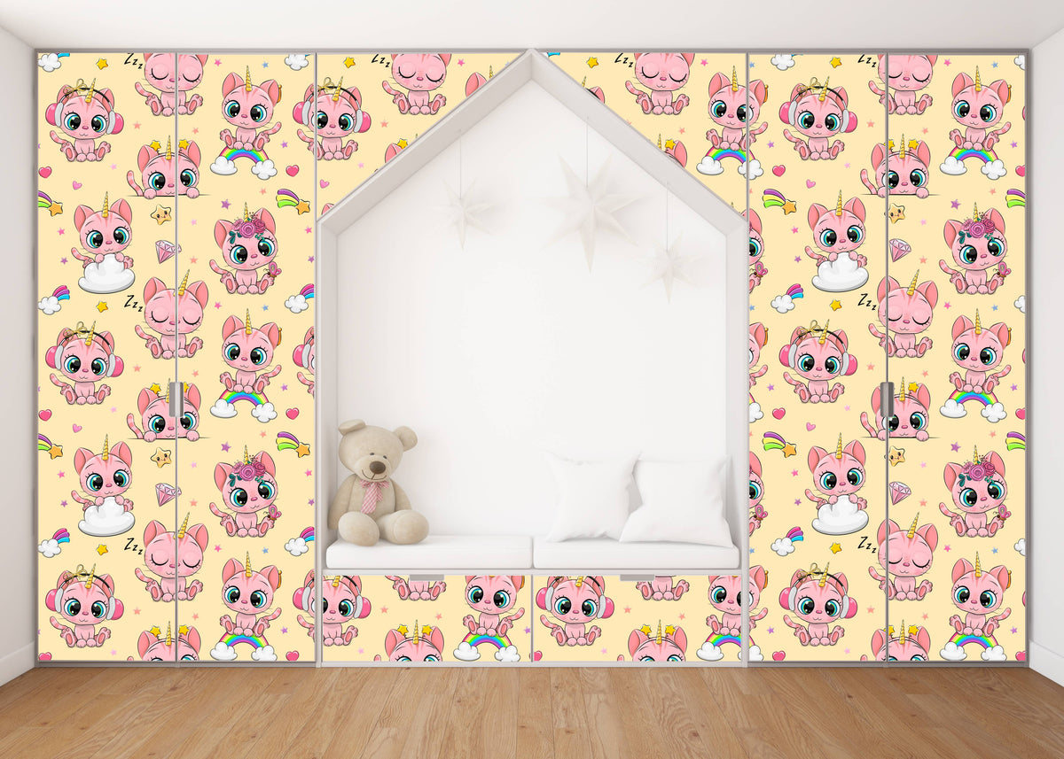 Kitte Self Adhesive Sticker For Wardrobe