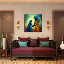 Radha Krishna Shilloute Canvas