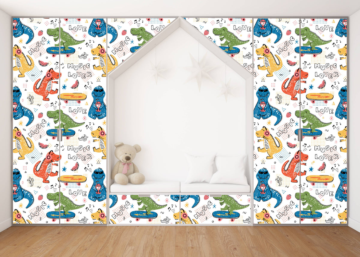 Dragon Anime Self Adhesive Sticker For Wardrobe