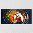 Modern Abstract Radha Krishna Canvas