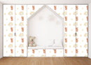 Teddy With Baloons Self Adhesive Sticker For Wardrobe