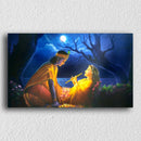 Blue Radha Krishna Canvas