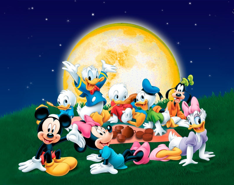 Mickey Characters Self Adhesive Sticker For Wardrobe