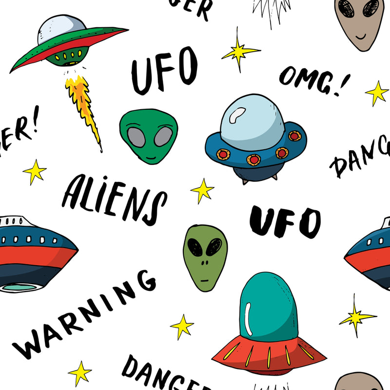 UFO Self Adhesive Sticker For Wardrobe