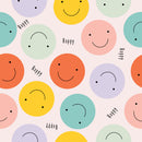 Smile Emoje Self Adhesive Sticker For Wardrobe