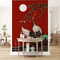 Luxury Maroon Chinoiserie Wallpaper