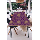 Golden Purple Mandala Art Self Adhesive Sticker For Table