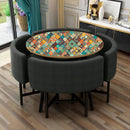 Multi Mandala Art Pattern Self Adhesive Sticker For Table