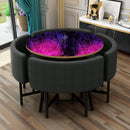 Mandala Art In Pink Purple Shaded Self Adhesive Sticker For Table