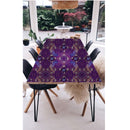 Mirror Pattern Purple Mandala Art Self Adhesive Sticker For Table