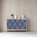 Cobalt Damask Sticker