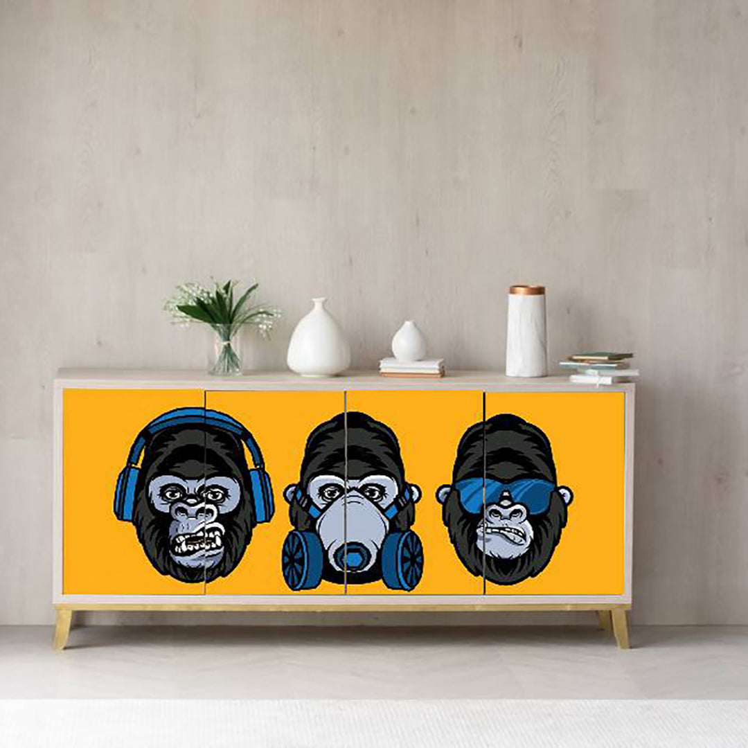 Chimpanze Doodle Sticker