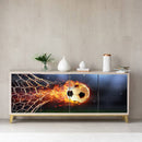 Fire Football Sticker