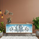 White Horses Sticker