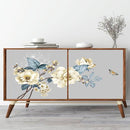 White Elegant Flower Sticker