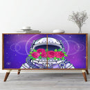 Astronaut Floral Sticker
