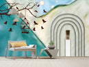 3D Bird Cage Custom Wallpaper