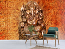 3D Bronze Ganesha Customised Wallpaper