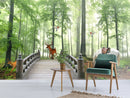 Deer in Forest Customised Wallpaper