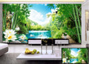 Rivers and Bamboos wallpaper for wall