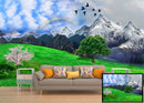 Snow Mountains And Rainbow wallpaper for wall