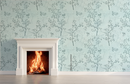 Pastel Blue Chinoiserie Wallpaper
