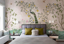 Pink Silk Serenade Chinoiserie Wallpaper