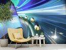 Blue Shades 3D custom wallpaper for wall
