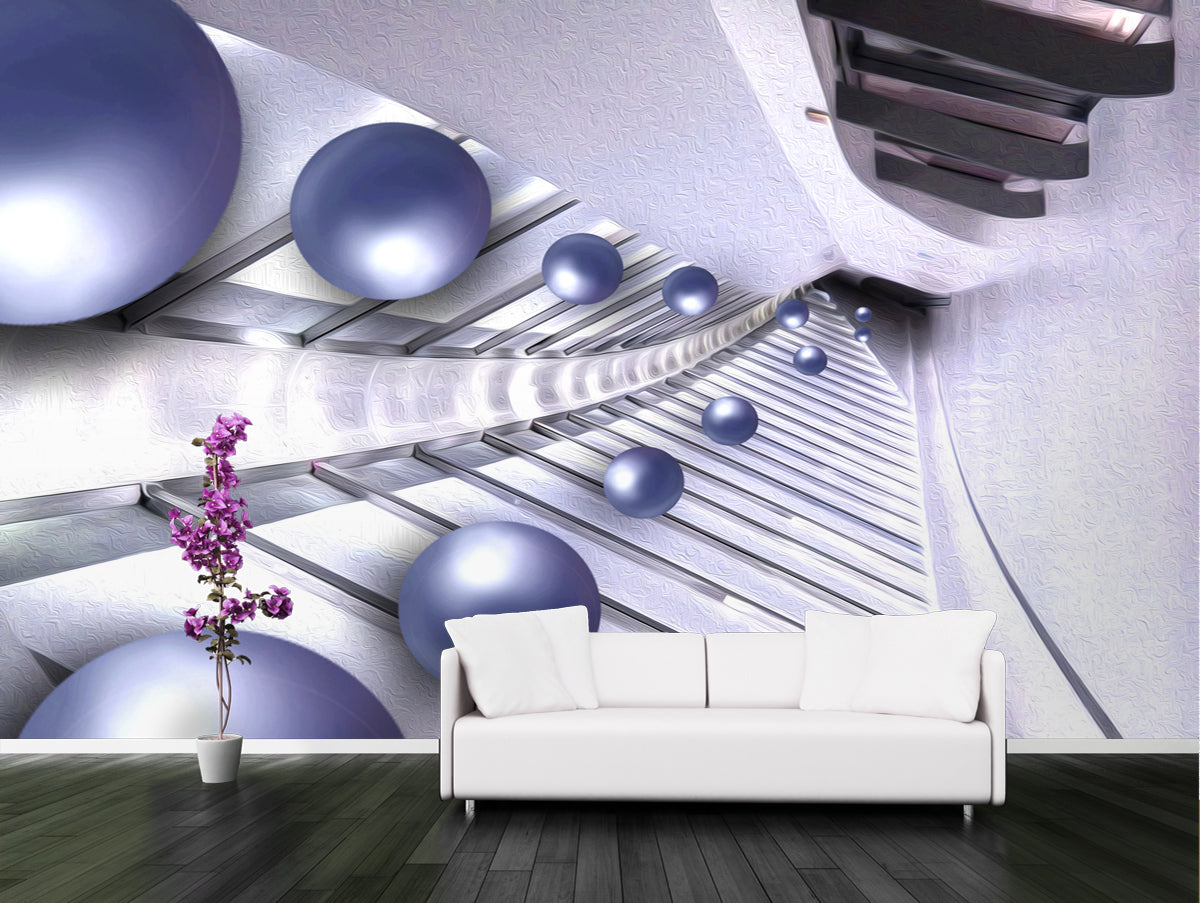 illusion ball custom wallpaper for wall