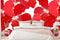 Enlarged Shades Of Red Floral Wallpaper