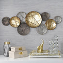 Abstract Metallic Disc Wall Art