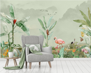 Swan Tropical Forest Wallpaper