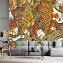 Retro leaf Wallpaper