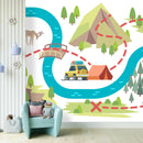 Camp Near River Wallpaper