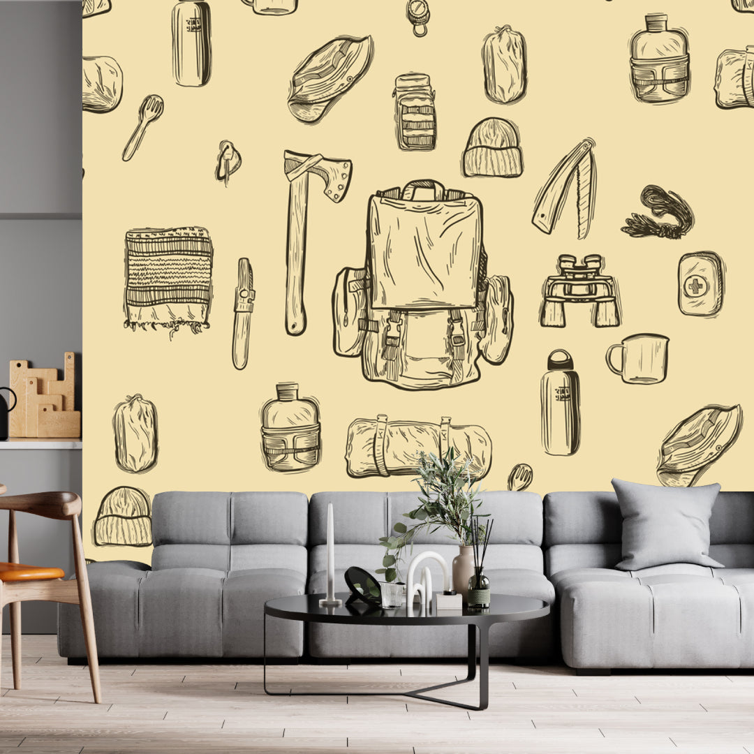Paper Plane Design Wallpaper
