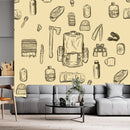 Paper Plane Design Wallpaper