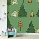 Green Camp Wallpaper