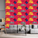 Camping Pink Wallpaper