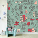 Small Colony Blue Wallpaper