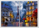 Eiffel Tower And Rain, Set Of 2