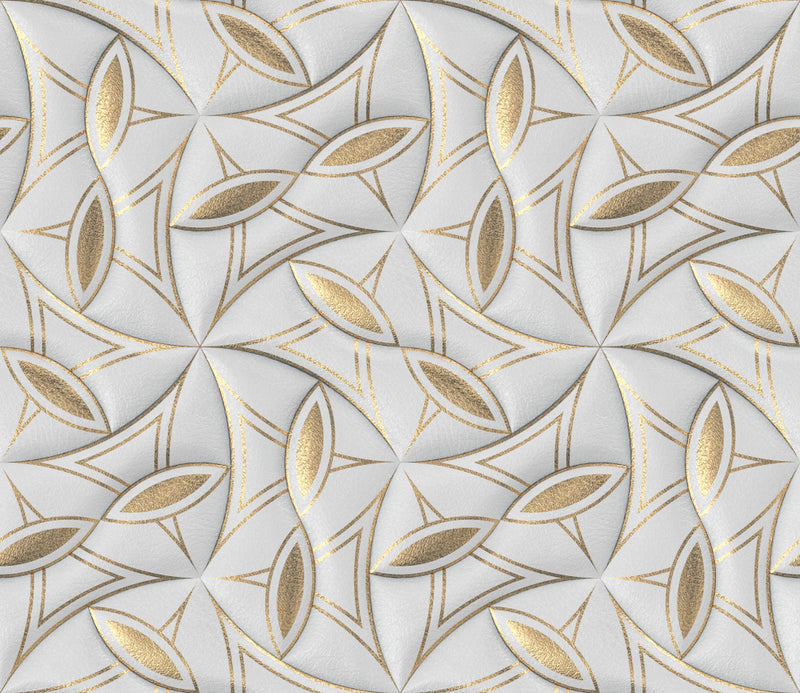 3D Floral tile Customised Wallpaper