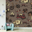 Brown travel the world wallpaper